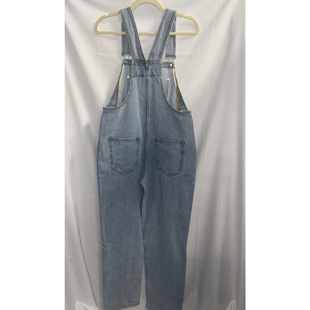 WeWoreWhat Denim Overalls Light Wash - Size XS - NWT $198 Retail - Picture 4 of 7